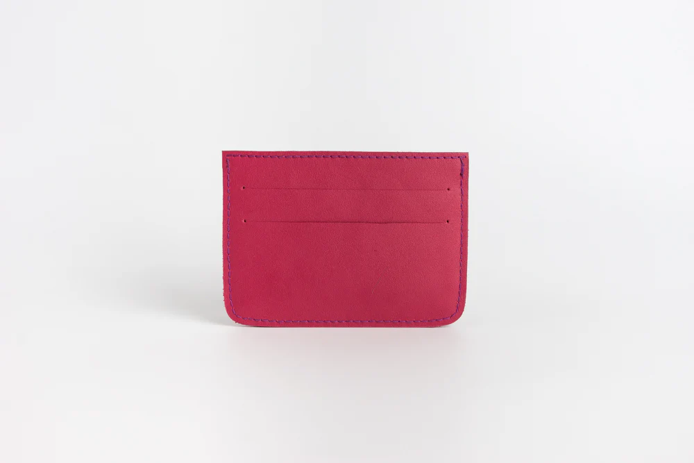 Abra (Cranberry) Leather Card Holder - Image 2