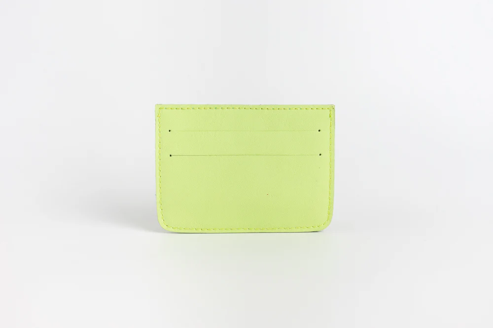 Abra (Lime) Leather Card Holder - Image 2