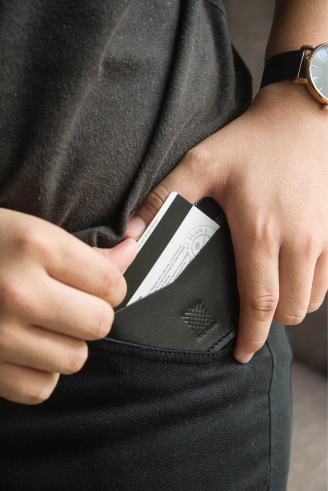 Abra (Salmon) Leather Card Holder - Image 5