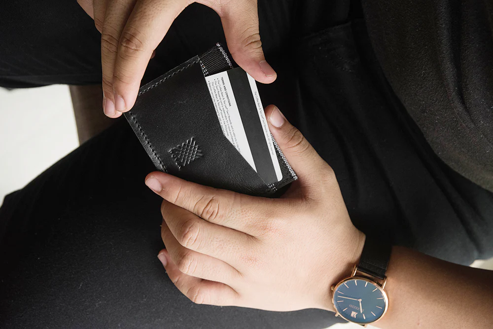 Benguet (Black) Leather Card Holder - Image 4