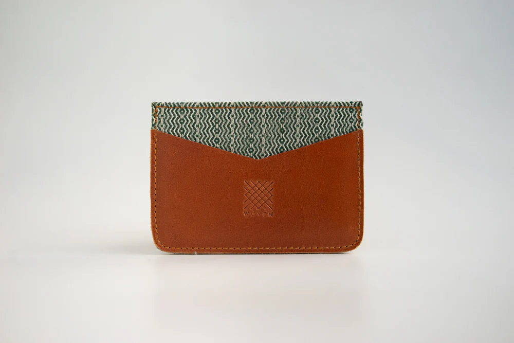 Benguet (Moss) Leather Card Holder