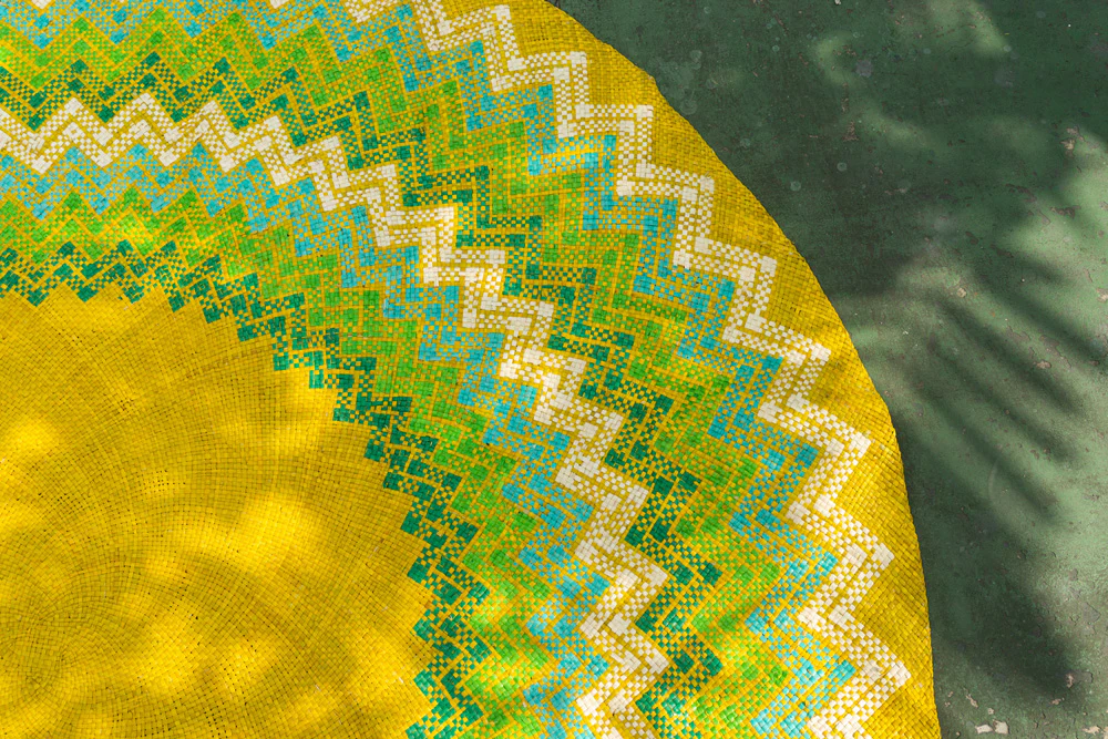 Lime Green Circular Mat (For Pre-Order) - Image 4