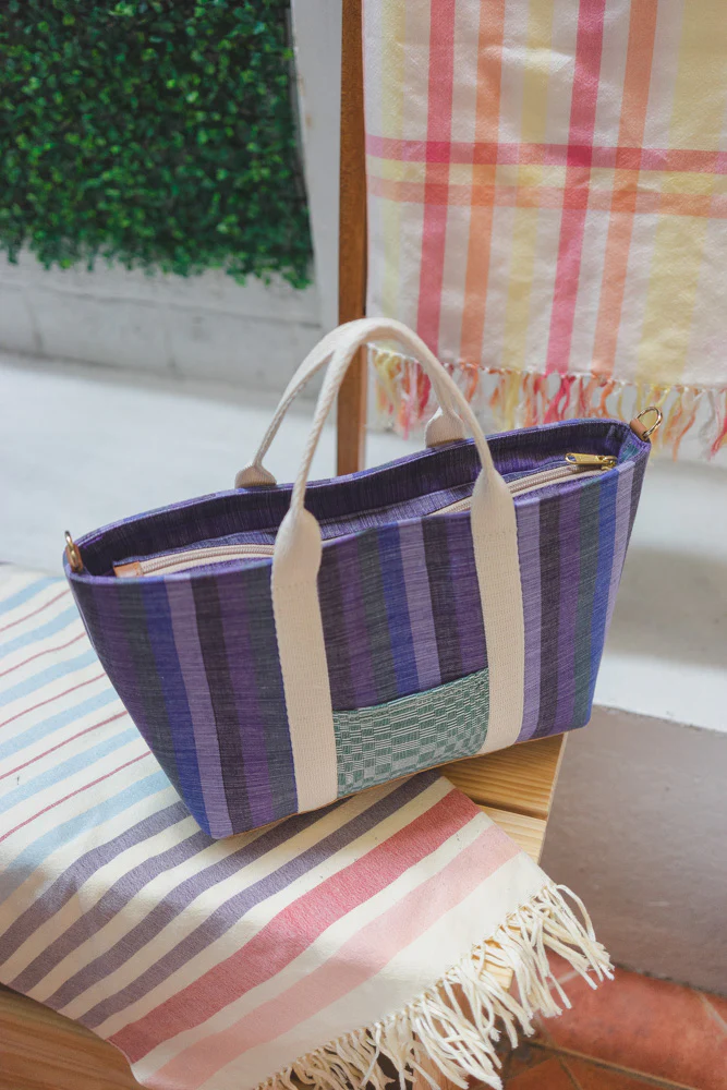 Malaya Mini in Abra Ube Stripe - Image 3