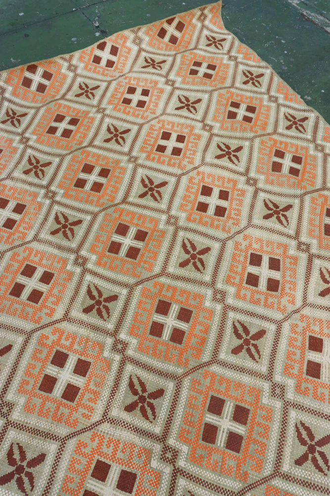 Pintados Orange Rectangular Mat - Image 3